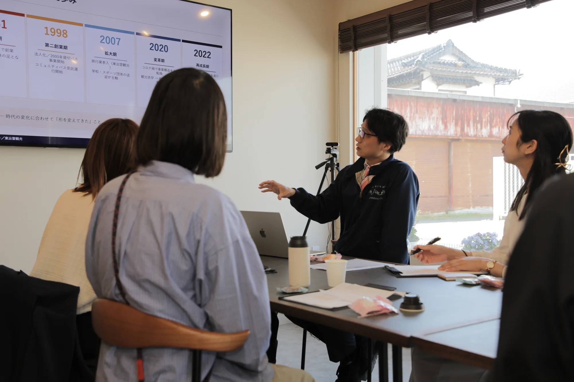 企業視察の様子